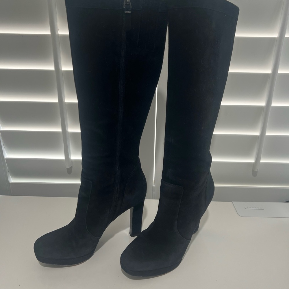 Via Spiga Black Heeled Boots
